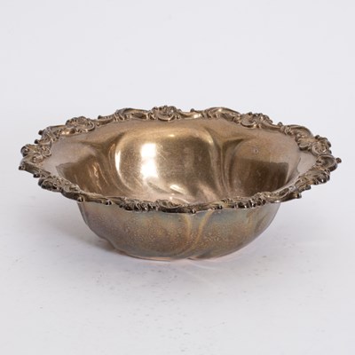 Lot 365 - Sterling Floral Rim Bowl