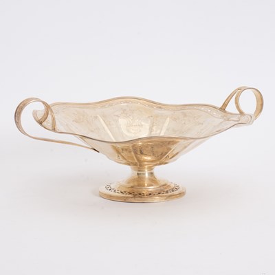 Lot 378 - Sterling Two-Handled Footed Centerpiece