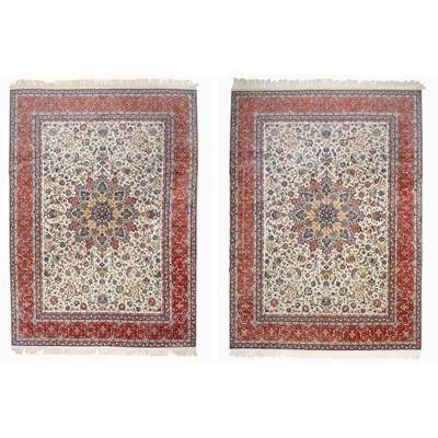 Lot 1001 - Pair of Isfahan Carpets