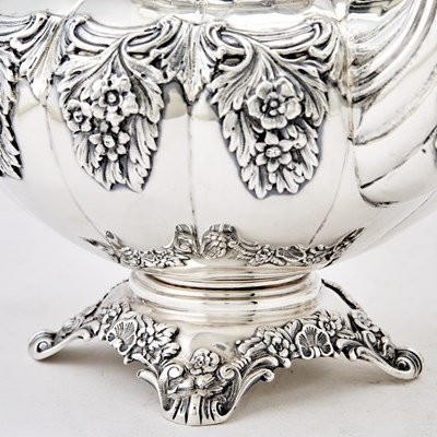 Lot 370 - Continental Sterling Silver Tea and Coffee Service