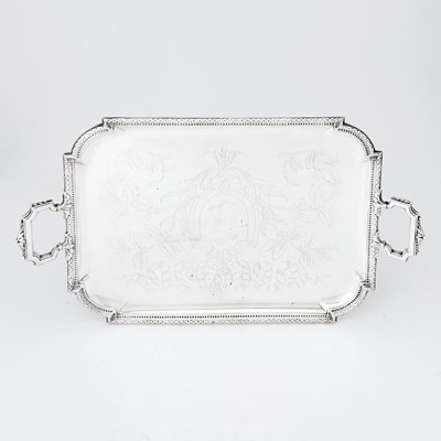 Lot 563 - French Silver Two-Handled Tray