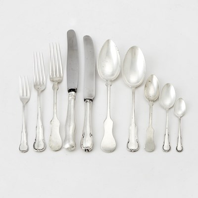 Lot 150 - Assembled Group of Continental Silver Flatware