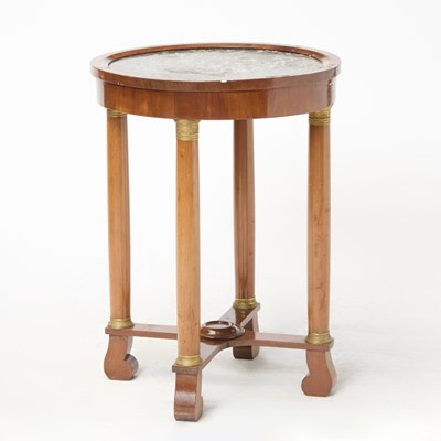 Lot 189 - Empire Marble Top Mahogany Occasional Table