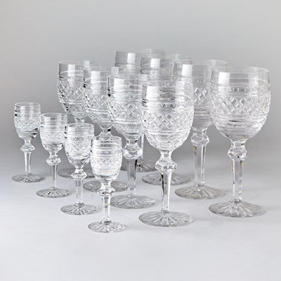 Lot 548 - Waterford Crystal "Castletown" Pattern Part Stemware Service