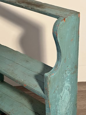 Lot 1051 - Small Blue-painted Bucket Bench