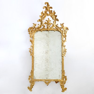 Lot 631 - Italian Rococo Giltwood Mirror