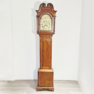 Lot 1056 - Chippendale Walnut Tall Case Clock