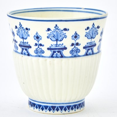 Lot 497 - Group of Thirteen Saint Cloud Blue and White Soft Paste Porcelain Table Articles