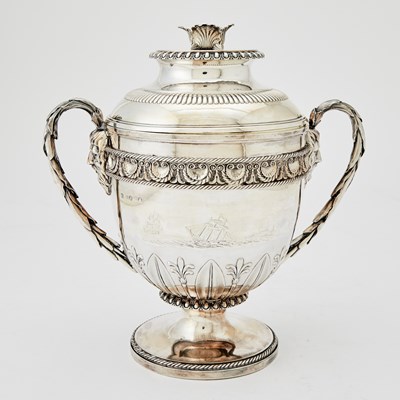 Lot 339 - George III Sterling Silver Covered Two-Handled Cup