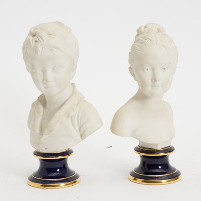 Lot 4 - Two Serves Porcelain Busts