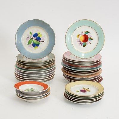 Lot 16 - Assorted Group of Fruit Pattern Porcelain Plates