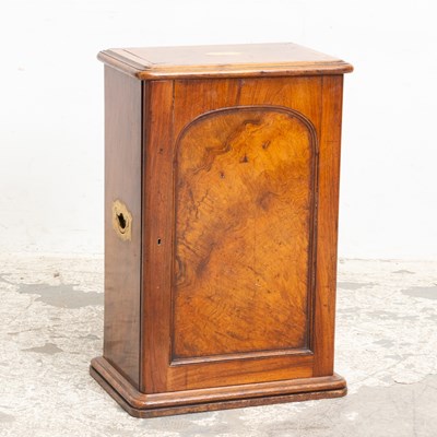 Lot 35 - Victorian Walnut Campaign Table Top Cabinet