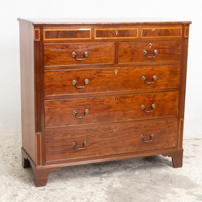 Lot 39 - Mahogany Inlaid Chest of Drawers