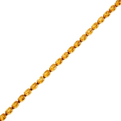 Lot 155 - Gold and Citrine Bracelet