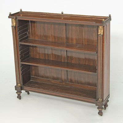 Lot 189 - Regency Brass-Inlaid Rosewood Bookcase