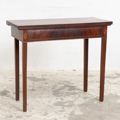 Lot 63 - Mahogany Fold-Over Side Table