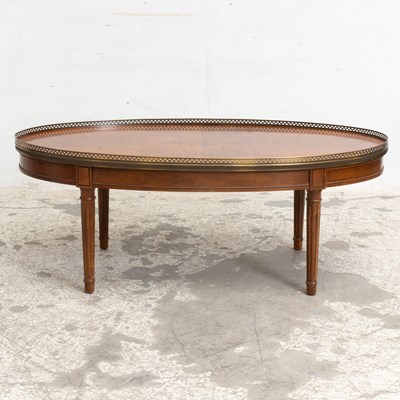 Lot 86 - Brass Gallery Mahogany Low Table