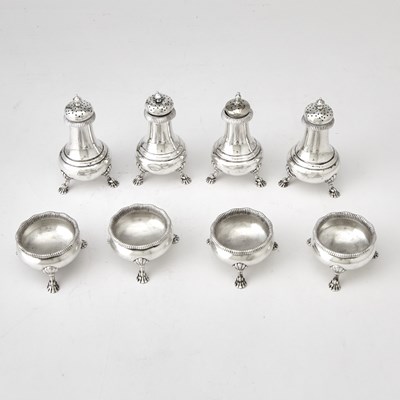 Lot 591 - Gorham Sterling Silver Footed Salt and Pepper Set