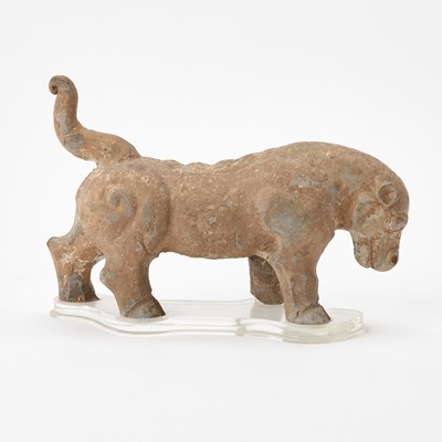 Lot 163 - A Chinese han-Style Pottery Figure of a Beast