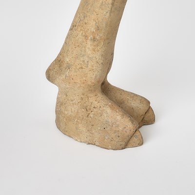 Lot 503 - A Chinese Pottery Figure of a Standing Camel and Rider