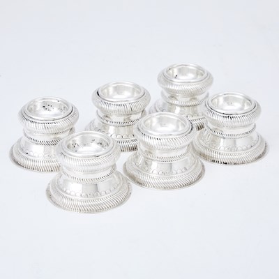 Lot 199 - Set of Six Sterling Silver Open Salts