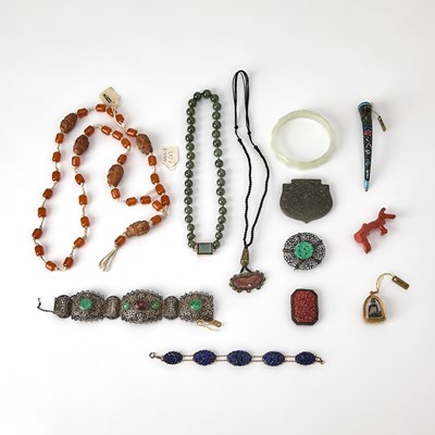 Lot 54 - A Group of Decorative Asian Jewelry Articles