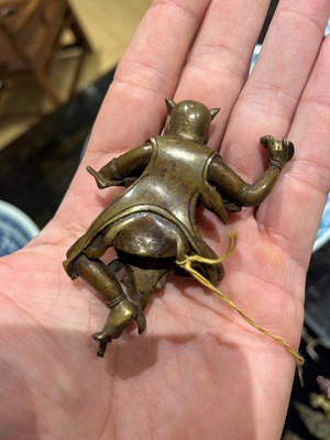 Lot 616 - A Group of Chinese and Himalayan Miniature Bronze Votive Figures