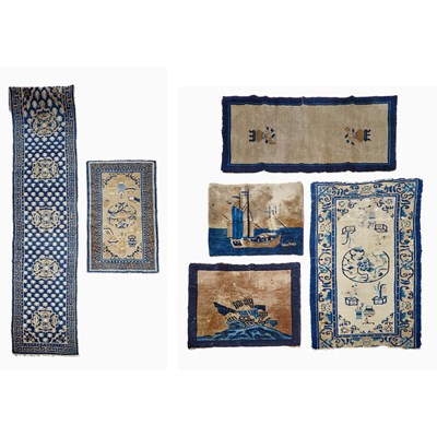 Lot 132 - A Group of Six Chinese Rugs