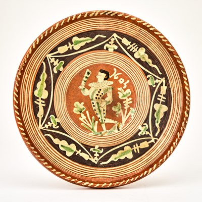 Lot 535 - Werra Polychrome Decorated Slipware Dish