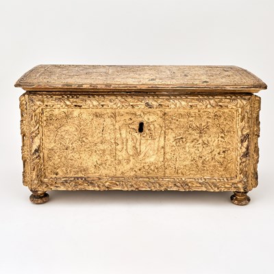 Lot 539 - Italian Gilt Pastiglia Casket