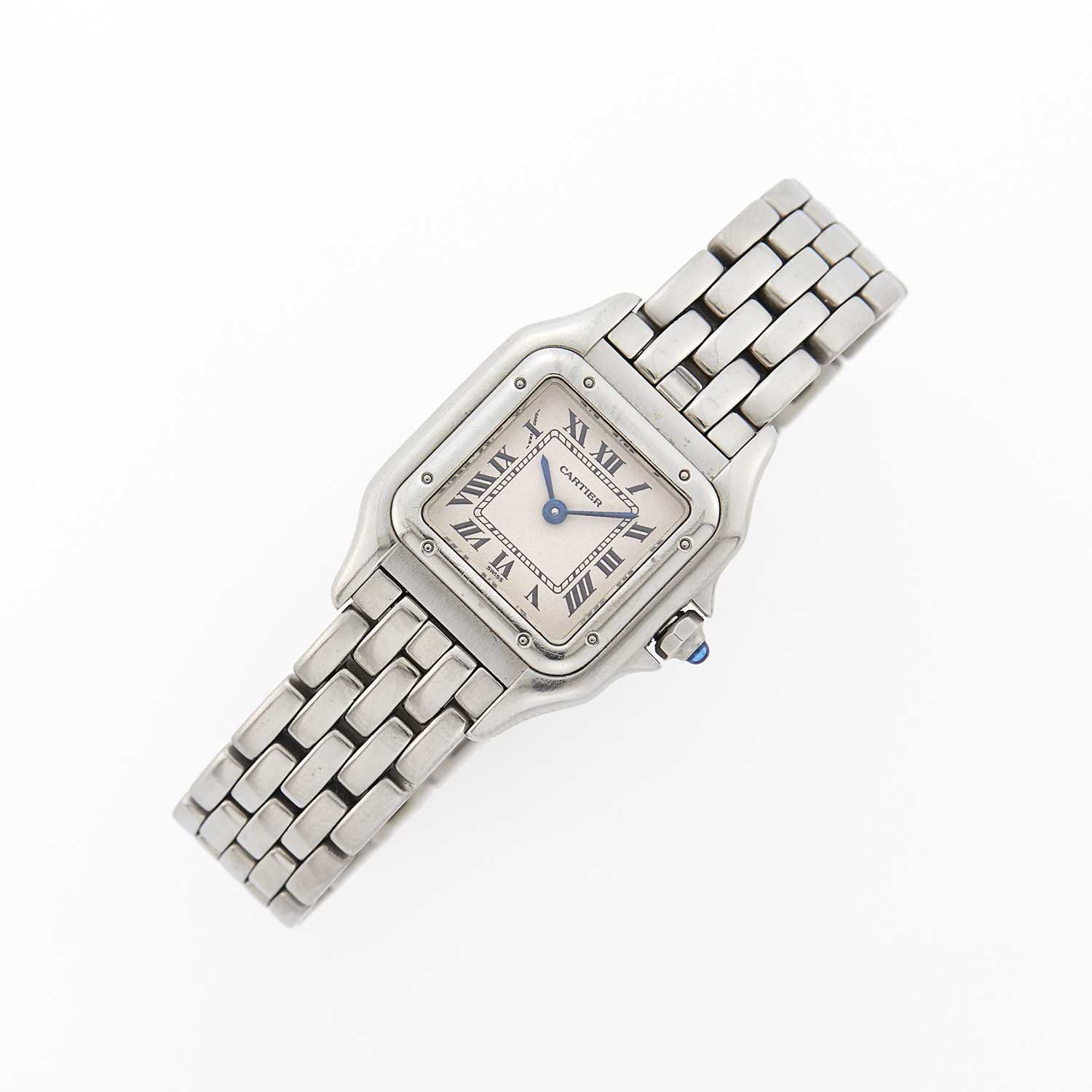 Lot 2015 - Cartier Stainless Steel 'Panthère' Wristwatch, Ref. 1320