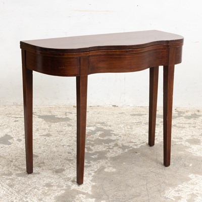 Lot 17 - Georgian Style Mahogany Fold-Over Table