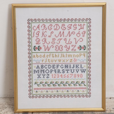 Lot 320 - Framed Needlepoint Sampler