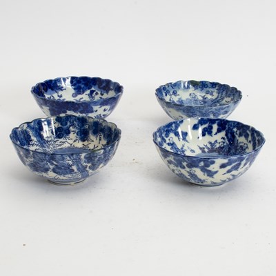 Lot 109 - Set of Four Chinese Blue and White Porcelain Bowls