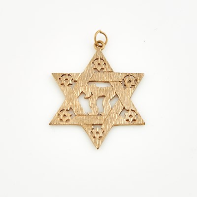 Lot 173 - Gold Pendant, less than 10K, 3 dwt.