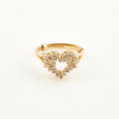 Lot 243 - Diamond Ring, 25 diamonds about 0.60 ct., 14K 2 dwt.