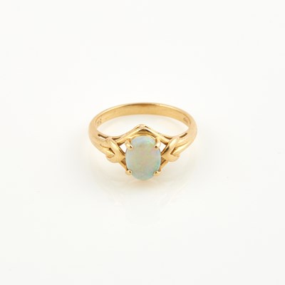 Lot 245 - Gold and Stone Ring, 14K 1 dwt. all