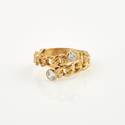 Lot 259 - Diamond and Stone Ring, 18K and 10K 4 dwt. all