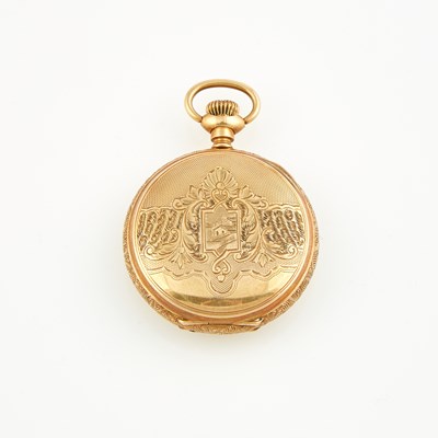 Lot 308 - Gold HC Watch, Waltham, 14K