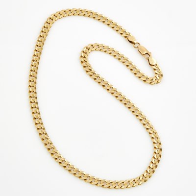 Lot 337 - Gold Neck Chain, 14K 16 dwt.