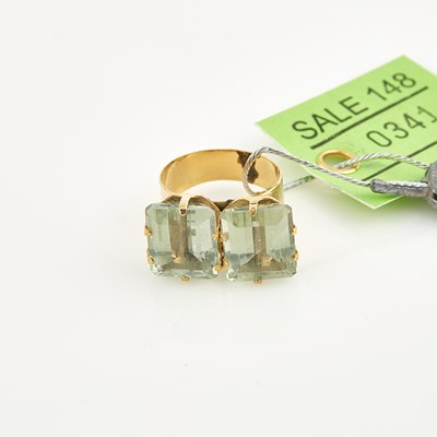 Lot 341 - Gold and Stone Ring, 14K 3 dwt. all