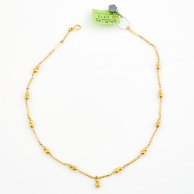 Lot 378 - Gold Necklace, 24K 7 dwt., damaged