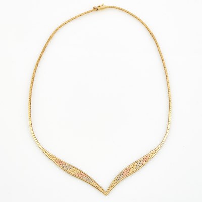 Lot 379 - Gold Necklace, 14K 7 dwt.