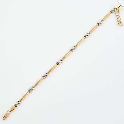 Lot 443 - Gold Flexible Bracelet, 14K 2 dwt.