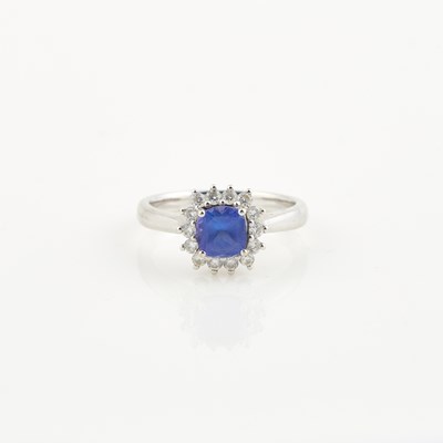 Lot 525 - Diamond and Stone Ring, 14K 2 dwt. all