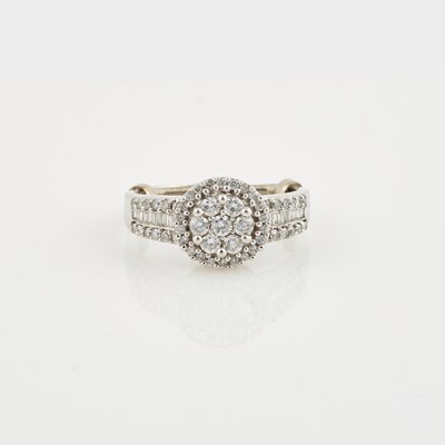 Lot 549 - Diamond Ring, 67 diamonds about 0.65 ct., 14K 2 dwt.