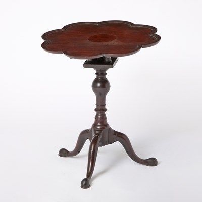 Lot 233 - George II Mahogany Scalloped Tripod Table