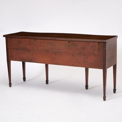 Lot 152 - George III Inlaid Mahogany Serpentine Sideboard