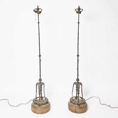 Lot 314 - Pair of Iron Floor Lamps