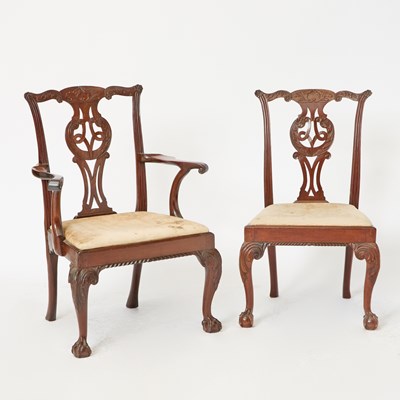 Lot 260 - Matched Set of Eleven George III Mahogany Dining Chairs